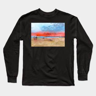 Beach painting Long Sleeve T-Shirt